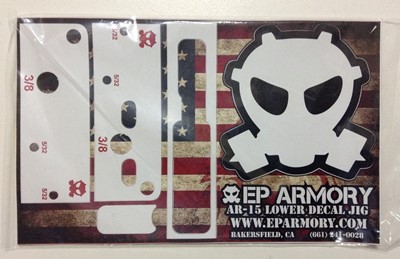 EP Armory 80% lower receiver jigless sticker set