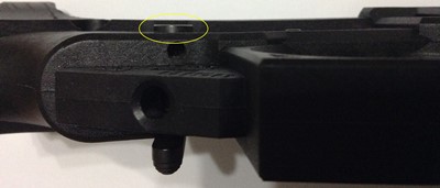 Polymer80 G150 80% lower receiver safety sticks out